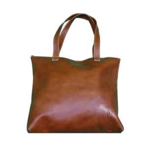 Bolso Estambul en Cuero Café Premium