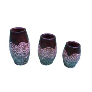 Set de Maceteros Triada – Relieve Orgánico